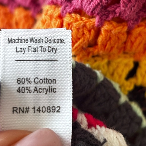 $218 Marine Layer Fiona Multi Colored Crochet Dress Sz S. (B.86) - Picture 7 of 7